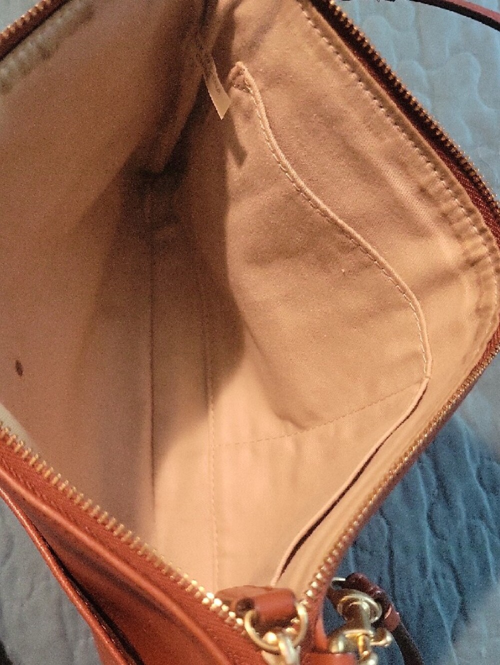 COACH Classic Leather Crossbody Bag Brown - Picture 2 of 4